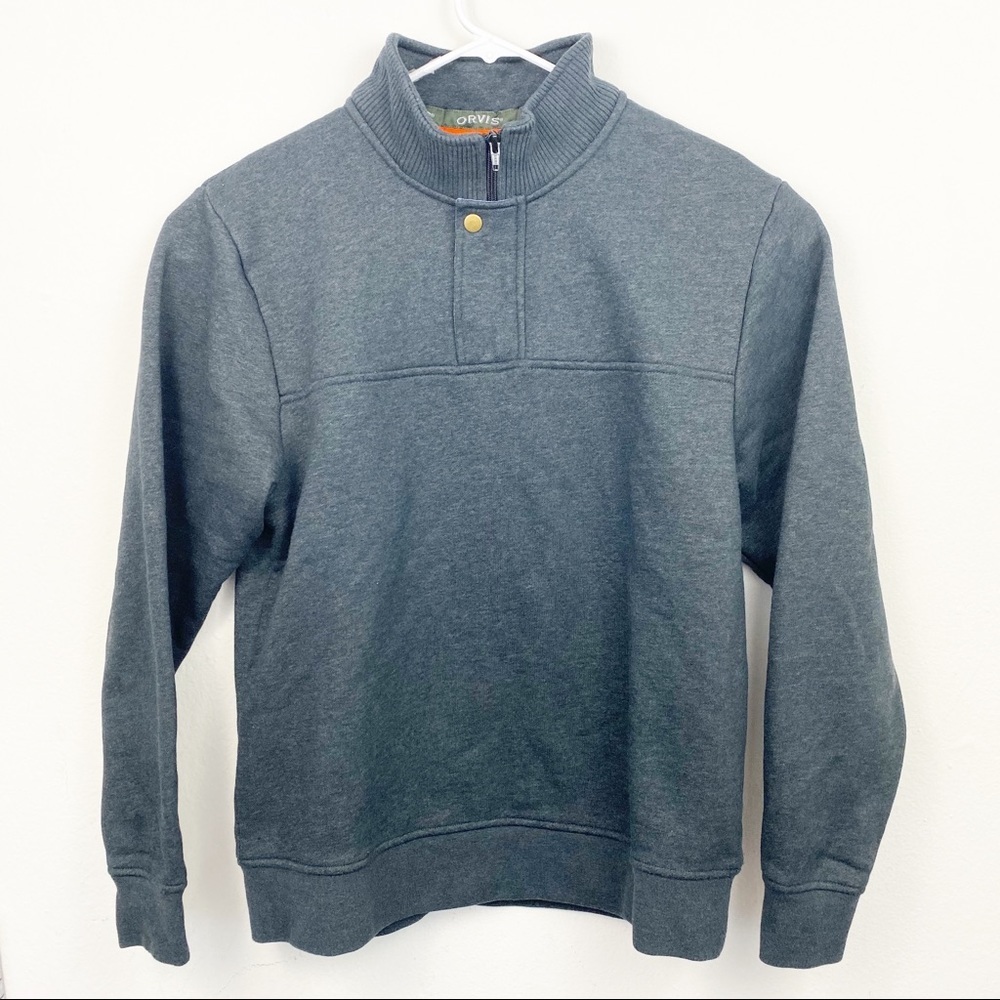 Orvis Navy Blue 1/4‎ ZIP Pullover Size Medium